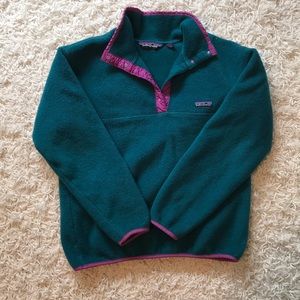 Dark turquoise and magenta Patagonia!